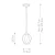 Lampa wisząca Tiber TIBER-P-CLEAR - Elstead