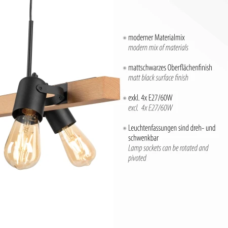 Lampa wisząca nowoczesna CANOP 15630-18 - Paul Neuhaus