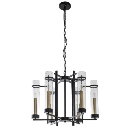 Lampa wisząca nowoczesna Aspen PND-31186-6A-BL czarna – Italux