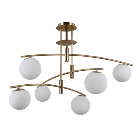 Lampa wisząca nowoczesna Senai PND-31322-6-HB miodowy mosiądz – Italux