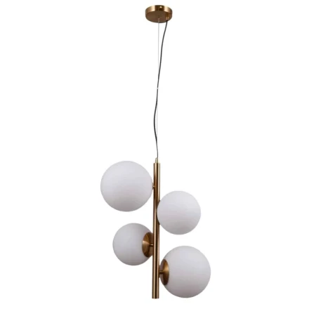 Lampa wisząca nowoczesna Riga PND-44213-4-HBR miodowy mosiądz – Italux