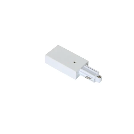 Zasilanie końcowe do szyn 1F 1-circuit power connector left white HT-L01/LT/WL - Italux