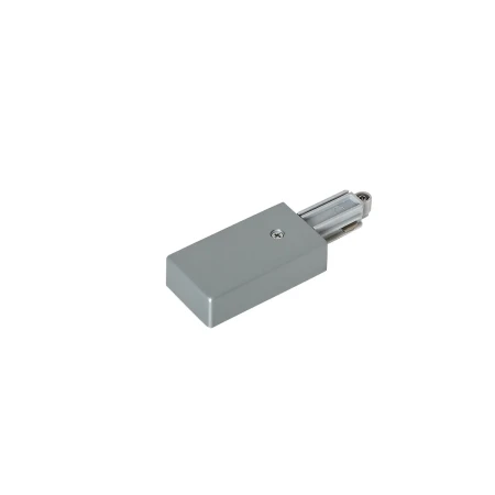 Zasilanie końcowe do szyn 1F 1-circuit power connector right silver HT-L01/RT/SV - Italux