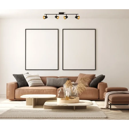 Reflektor sufitowy Tino SPL-36748-4-BK-GD - Italux