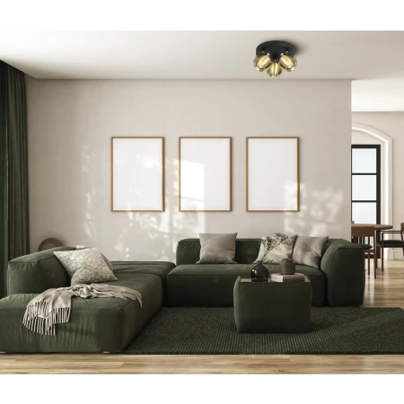 Reflektor sufitowy Lafin SPL-45379-3-BK-BRSS - Italux