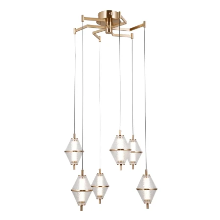 Lampa wisząca Fuente PND-34395-6-HBR - Italux