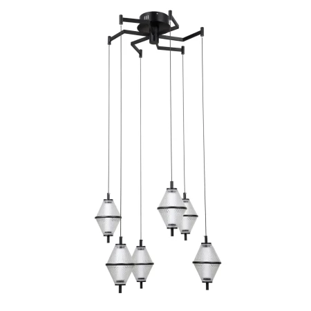 Lampa wisząca Fuente PND-34395-6-BK - Italux