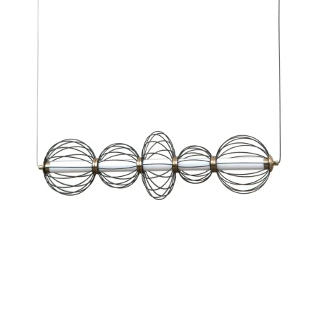 Lampa wisząca Rabel PND-344221-5-BK - Italux