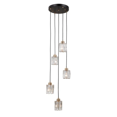 Lampa wisząca Torno PND-40813-5R-BK-HBR - Italux