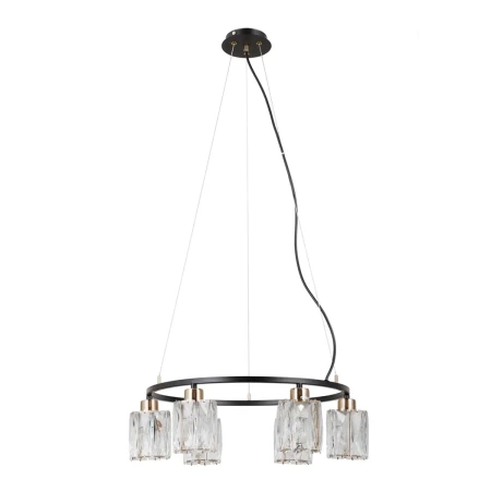 Lampa wisząca Simona PND-40814-6-BK-HBR - Italux