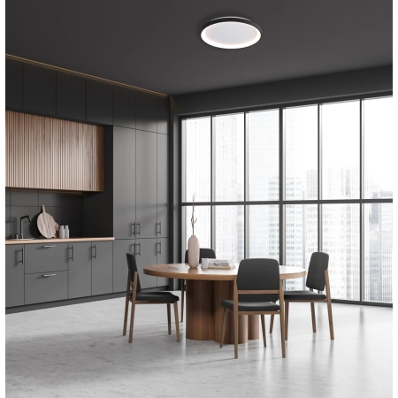 Plafon LED okrągły czarny 58cm CLN-3151-M-BK z serii Raden - Lampy Italux