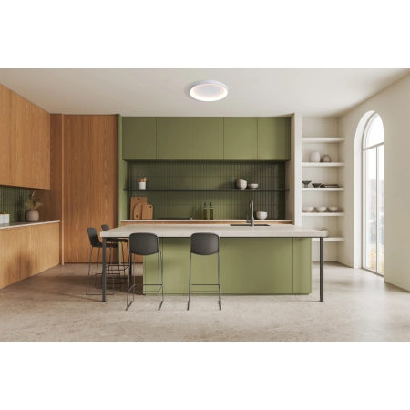 Plafon LED okrągły biały metalowy 48cm CLN-3151-S-WH z serii RADEN - Lampy Italux