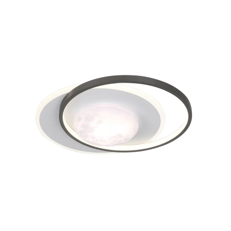 Plafon LED czarno-biały metalowy 37cm PLF-02727-S-BK z serii Desulo - Lampy Italux