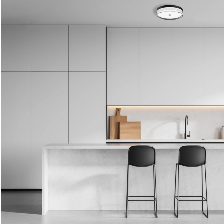 Plafon LED okrągły czarny 30cm PLF-64536-S-BK z serii MOLINO - Lampy Italux