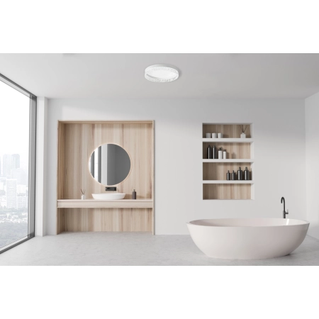 Plafon LED okrągły biały 50cm PLF-68590-WH z serii Rante - Lampy Italux