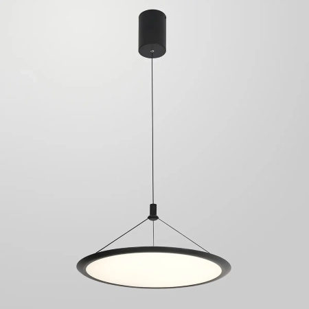 Lampa wisząca LED czarna okrągła 51cm PND-02123-BK z serii Cabras - Lampy Italux