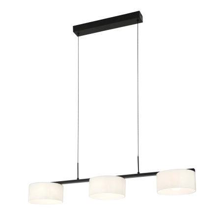 Lampa wisząca czarna metalowa 3-punktowa PND-02836-3-BK z serii Austis - Lampy Italux
