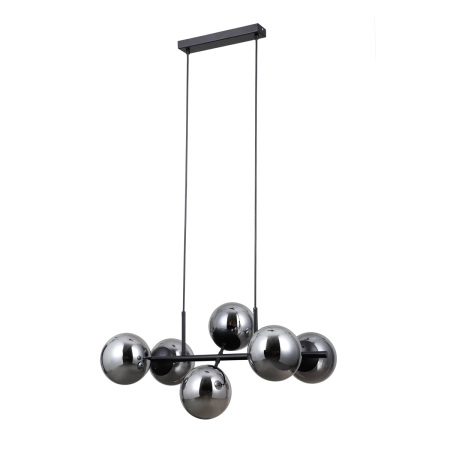 Lampa wisząca czarna metalowa 6-punktowa PND-1098-6-BK z serii Molite - Lampy Italux
