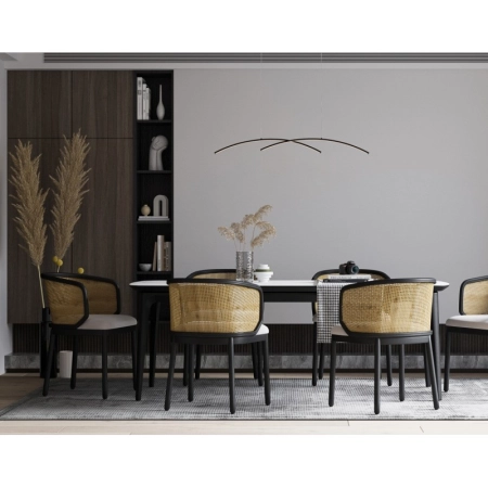 Lampa wisząca Samola PND-15504-1-BK - Italux