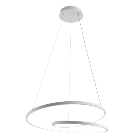 Lampa wisząca LED biała okrągła 60cm PND-21692-M-WH z serii Reina - Lampy Italux
