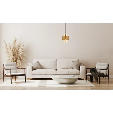 Lampa wisząca Vinoti PND-22132-1S-GD-AMB - Italux