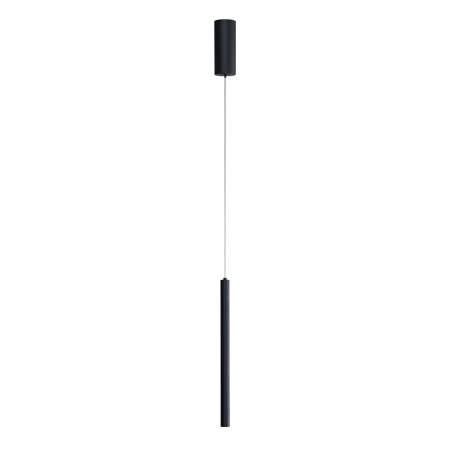 Lampa wisząca czarna metalowa tubowa LED PND-22302-1-BK z serii Valdes - Lampy Italux