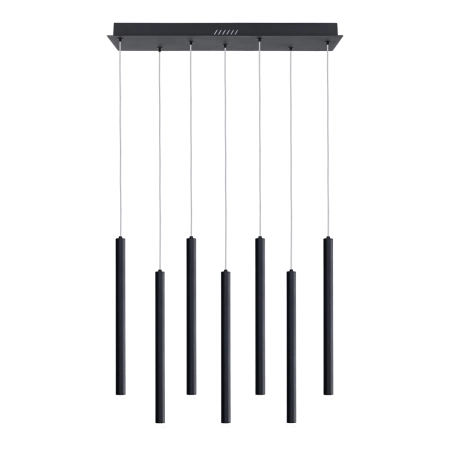 Lampa wisząca czarna metalowa 7-punktowa PND-22302-7-BK z serii VALDES - Lampy Italux