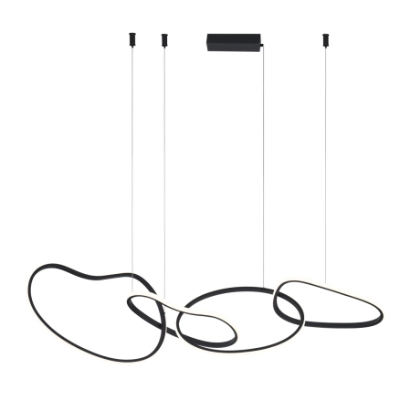 Lampa wisząca LED czarna metalowa 4-punktowa PND-22412-S4-BK z serii Fonte - Lampy Italux