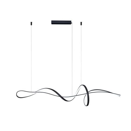 Lampa wisząca LED czarna metalowa 120cm PND-23523-BK z serii Mila - Lampy Italux