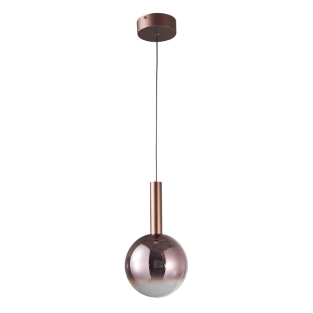 Lampa wisząca miedziana szklana kula 20cm PND-24038-1A-COPP z serii Camino - Lampy Italux