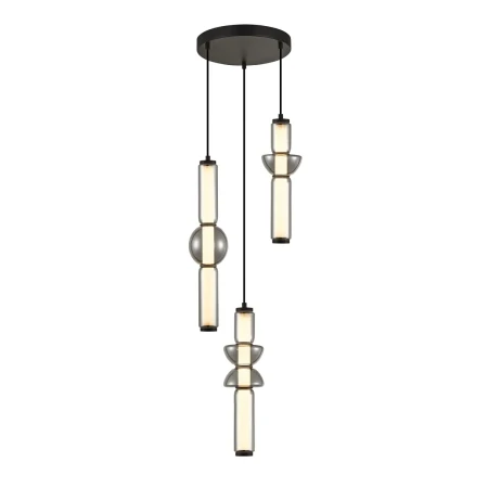 Lampa wisząca Bruni PND-27372-3A-57W-BK - Italux