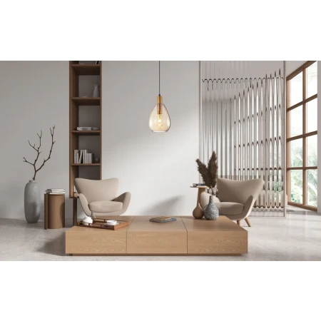 Lampa wisząca Zulo PND-27812-BRO-AMB - Italux