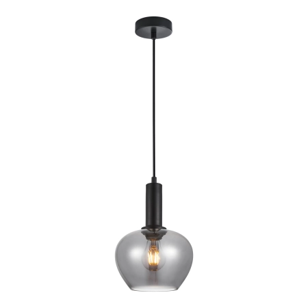 Lampa wisząca czarna szklana 19cm PND-30084-1-BK-SG z serii Stabla - Lampy Italux