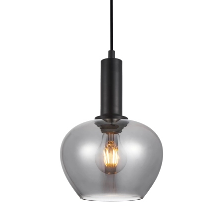 Lampa wisząca czarna szklana 19cm PND-30084-1-BK-SG z serii Stabla - Lampy Italux