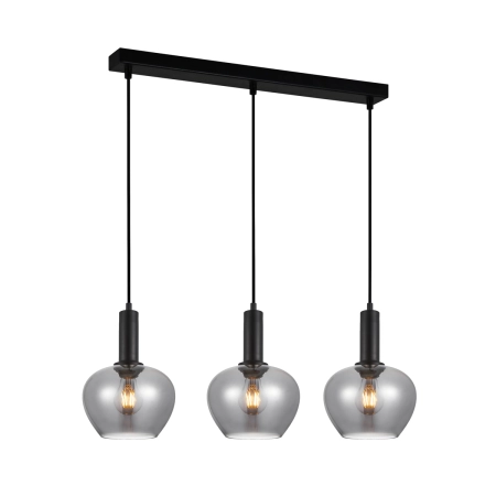 Lampa wisząca czarna metalowa 3-punktowa PND-30084-3-BK-SG z serii Stabla - Lampy Italux