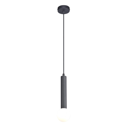 Lampa wisząca metalowa czarna tubowa PND-33574-1-BK z serii Filano - Lampy Italux