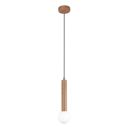 Lampa wisząca drewniana z kulistym kloszem PND-33574-1-WD z serii FILANO - Lampy Italux