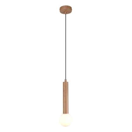 Lampa wisząca drewniana z kulistym kloszem PND-33574-1-WD z serii FILANO - Lampy Italux