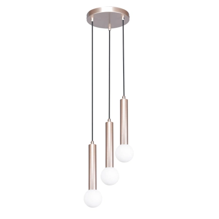 Lampa wisząca metalowa kawowa 3-punktowa PND-33574-3-CF z serii Filano - Lampy Italux