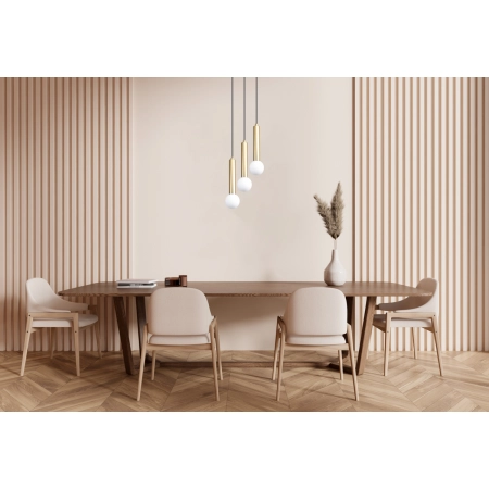 Lampa wisząca złota metalowa 3-punktowa PND-33574-3-GD z serii Filano - Lampy Italux