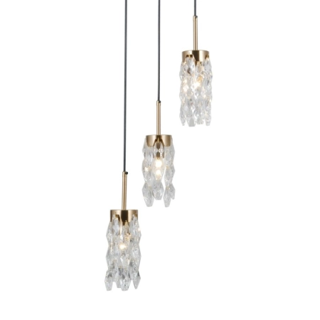 Lampa wisząca Zorta PND-33588-3-HBR-BK - Italux