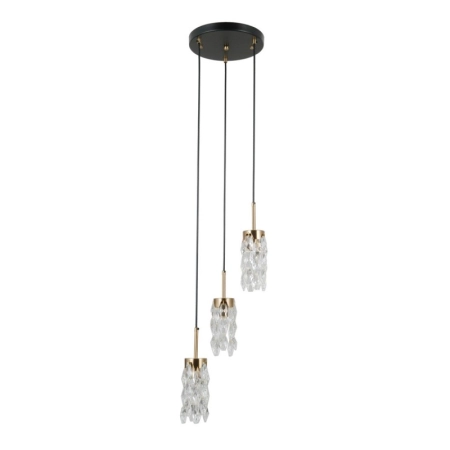 Lampa wisząca Zorta PND-33588-3-HBR-BK - Italux