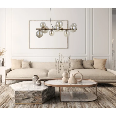 Lampa designerska wisząca Canello PND-406007-10-HBR- Italux