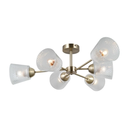 Lampa wisząca Lamin PND-40697-6-ABR - Italux