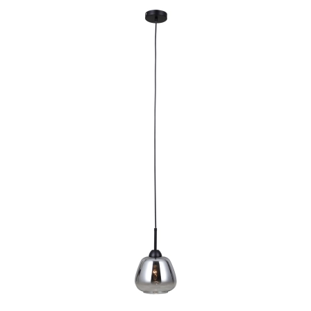 Lampa wisząca czarna szklana 18cm PND-40824-1-BK z serii FELIS - Lampy Italux