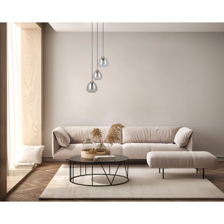 Lampa wisząca złota szklana 3-punktowa PND-40824-3-GD z serii Felis - Lampy Italux