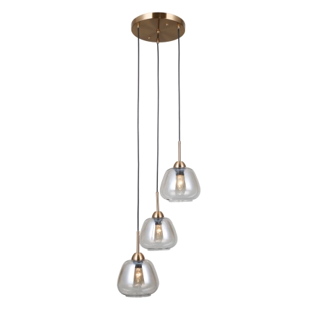 Lampa wisząca złota szklana 3-punktowa PND-40824-3-GD z serii Felis - Lampy Italux