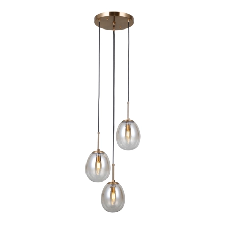 Lampa wisząca złota 3-punktowa szklana PND-40825-3-GD z serii Meolo - Lampy Italux