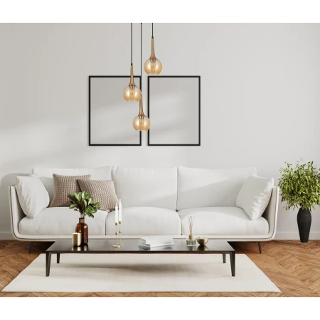 Lampa wisząca Favera PND-42361-3A-BRO-AMB - Italux