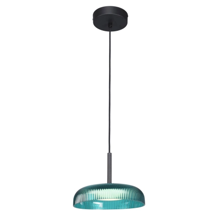 Lampa wisząca zielona szklana 25cm PND-48529-BK-BLU z serii Colle - Lampy Italux